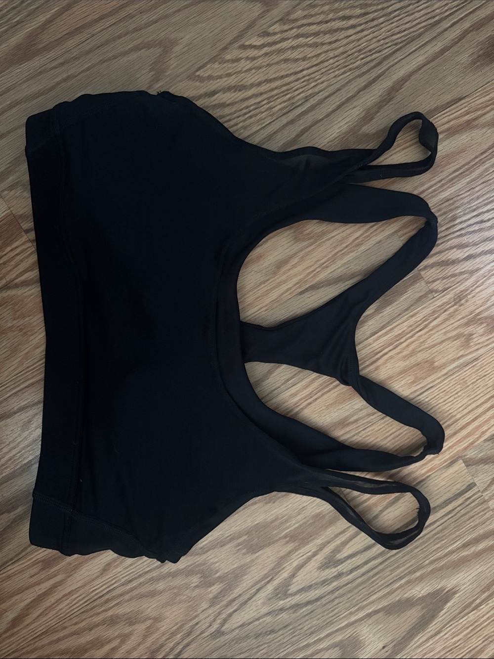 Avia Black Multi‑Strap Sports Bralette